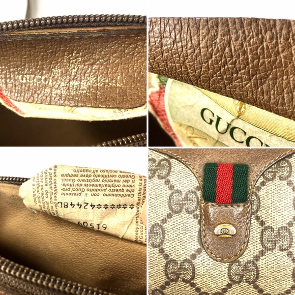 Authentic Gucci brown monogram canvas crossbody - Picture 13 of 16